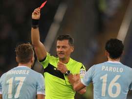 Ciro Immobile saw red as Lazio lost 3-1 at home to Torino. AFP