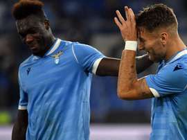Immobile segna ed esulta come l'amico Belotti. Goal