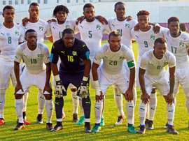 Ivory Coast pose for a pre-game photo. Goal