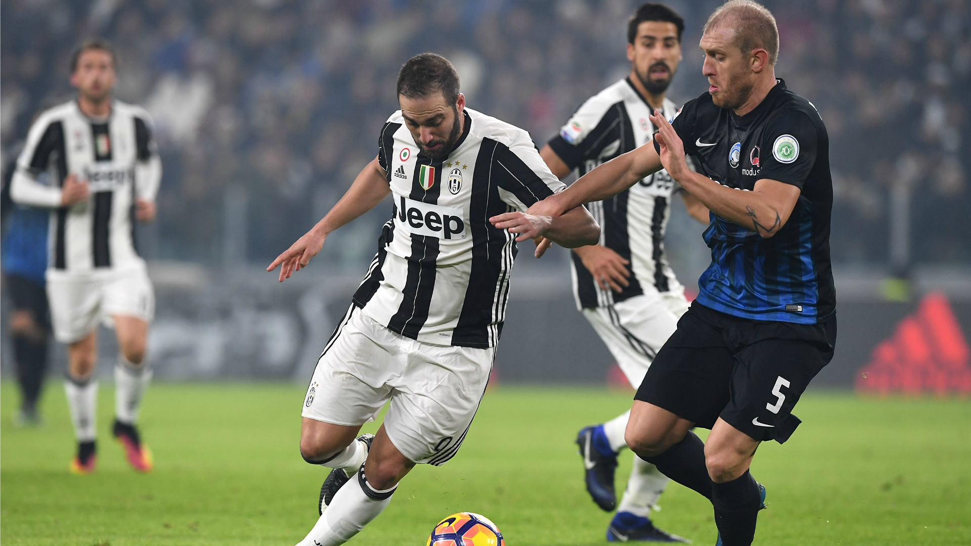 Juventus Turin Allegri Higuain Va Marquer Lors Des