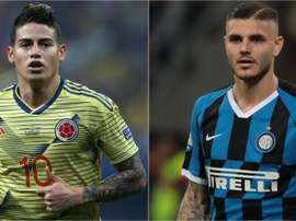 James and Icardi have been praised by Napoli boss Ancelotti. GOAL
