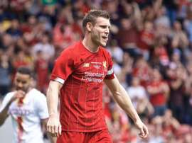 Milner scored twice in an easy win for Liverpool. GOAL