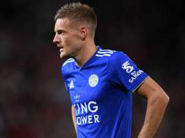 Vardy left the game early. GOAL