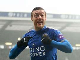 Vardy scored a beauty to level the game. GOAL