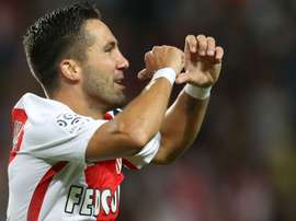 Moutinho celebrates a goal for Monaco. Goal