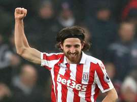 Joe Allen scored the winner for Stoke. Goal
