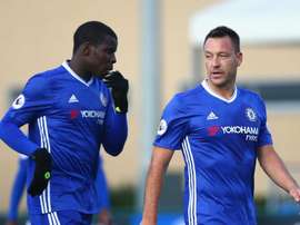 John Terry and Kurt Zouma. Goal