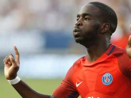 Jonathan Ikoné sous le maillot parisien. AFP