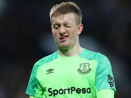 Jordan Pickford has insisted his form this season has mostly been strong. AFP