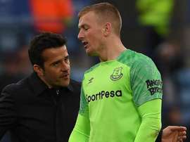 Silva is not happy with Pickford's actions. GOAL
