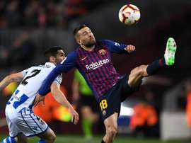 Man United win made Sociedad tough, says Barca's Jordi Alba.