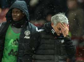 Jose Mourinho, Paul Pogba, Man Utd. AFP