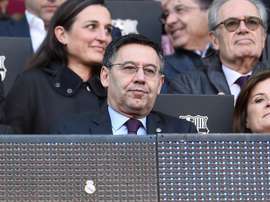 Spunta il logo del Real Madrid sul box di Bartomeu. Goal
