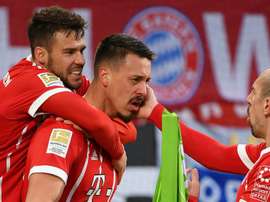 Le Bayern après un but de Wagner. Goal