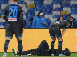 Koulibaly è stato costretto ad uscire dal campo. Goal