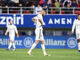 Karim Benzema pictured during Saturday's humbling. GOAL