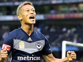 Honda opened the scoring for Victory. GOAL