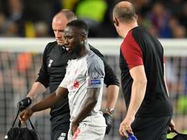 Naby Keita sustained an injury against Barcelona in the Champions League. GOAL