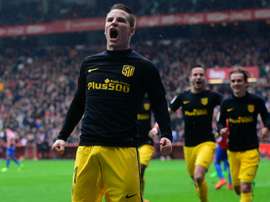 kevin gameiro celebrating one of his three on Saturday. Goal