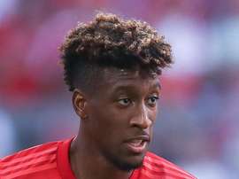 Coman was back in training for Bayern after getting injured for France. GOAL
