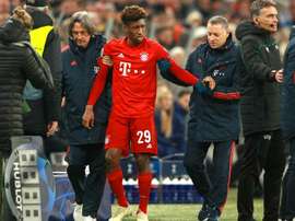 Bayern lose Coman after knee scare in Tottenham encounter. GOAL