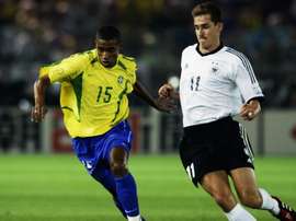 Kleberson Miroslav Klose Brazil Germany 2002. Goal