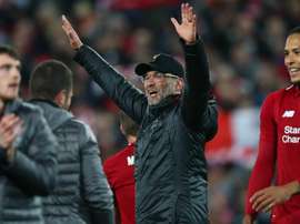 Jurgen Klopp after masterminding an incredible comeback at Anfield. GOAL