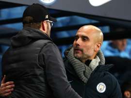 Guardiola congratulated Klopp. GOAL