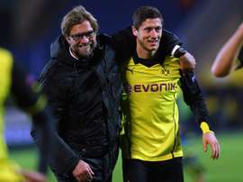Lewandowski revê o seu mentor. Goal
