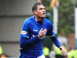 Lafferty's brace wasn't enough to help his side to victory. GOAL