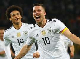 Selon Podolski, Sané n'a pas encore atteint tout son potentiel. GOAL