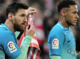 Messi e Neymar contra o Athletic. Goal