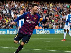 Lionel Messi against Espanyol. GOAL