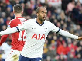 Lucas Moura is the main man up front for Tottenham, GOAL