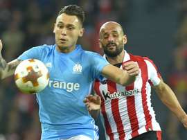 Ocampos, buteur pour Marseille. AFP