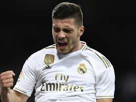 Luka Jovic inquiète le Real Madrid. AFP