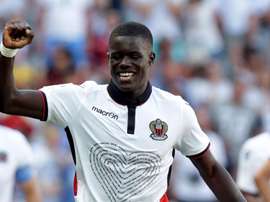 Malang Sarr, dans un match de Ligue 1 avec Nice. AFP