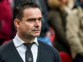 Marc Overmars, le joueur d'Ajax, lors d'un match de ligue hollandaise. AFP