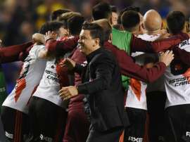 Gallardo overjoyed as River advance. GOAL