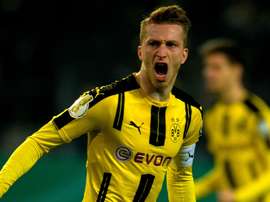 L'attaquant du Borussia Dortmund, Marco Reus, dans un match de Bundesliga. AFP