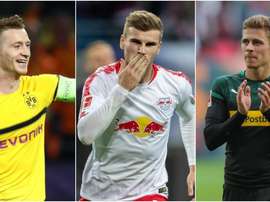 Marco Reus, Timo Werner and Thorgan Hazard have been nominated for player of the month. GOAL