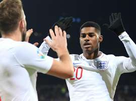 Rashford is pleased. GOAL