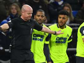 The Huddersfield boss was angry over refereeing decisions. GOAL
