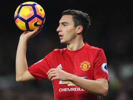 Matteo Darmian sous le maillot de Manchester United. Goal