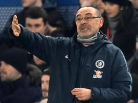 Sarri était en conférence de presse. Goal
