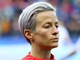 Rapinoe is refusing to sing along with the national anthem. GOAL