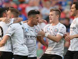 Melbourne City eased to victory over Newcastle Jets. GOAL