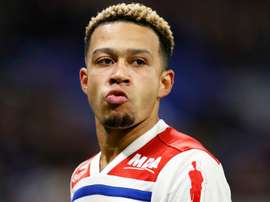Memphis Depay plays for Lyon. GOAL