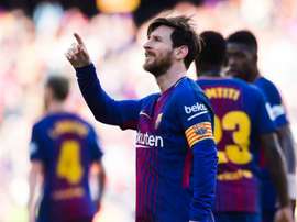 Messi will look to continue his good form against Roma. GOAL