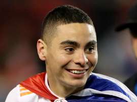 Almiron has been linked to a move to Tyneside. AFP